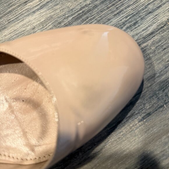 Miu Miu Beige Nude Patent Leather Embellished Crystal Heels Size EU 41/US 10 - Picture 4 of 5